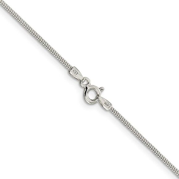 1.2mm Sterling Silver Solid Classic Round Snake Chain Necklace, 22 In - Picture 4 of 7